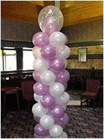 6ft column with double bubble top