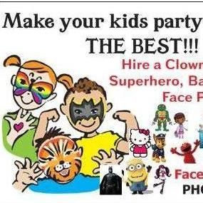 Hire a Clown, Cartoon Character, Face Painter, ...