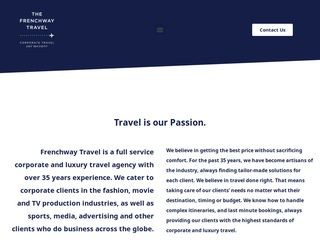 Frenchway Travel Website Design
