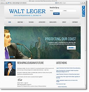 Walt Leger, Louisiana State Representative, websit