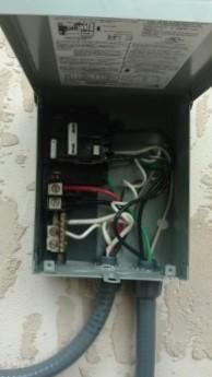 Installed GFCI breaker for hot tub