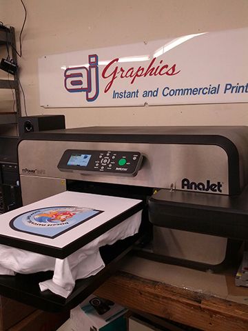 New! In-house Direct to Garment (DTG) printing for
