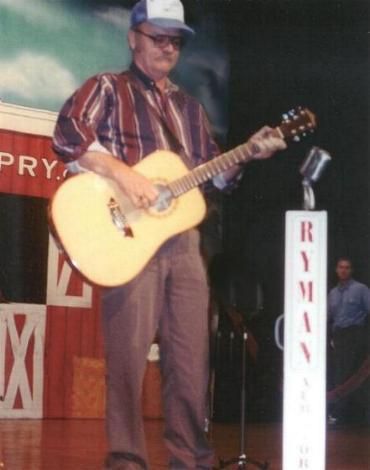 Onstage at the Ryman