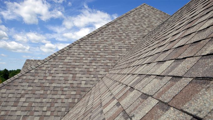 Roof repaired after hail damage