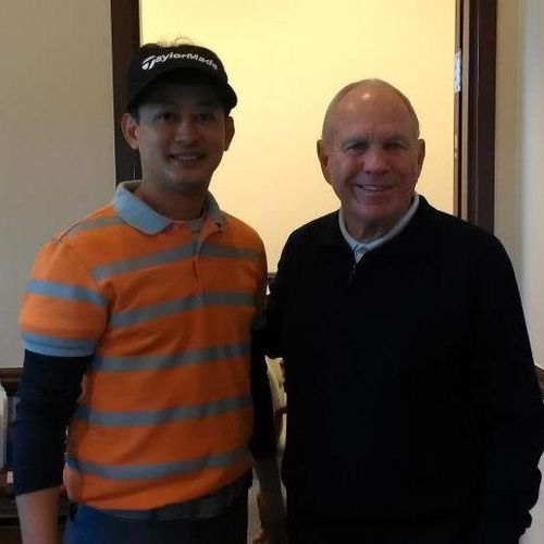 with Butch Harmon