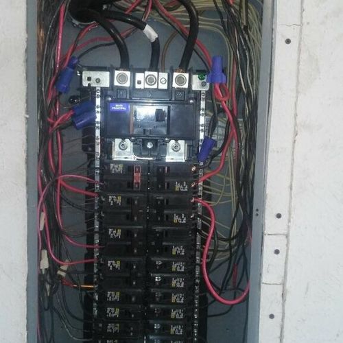 200 Amp Panel Up With Grounding 