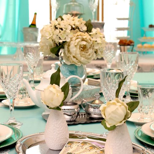 High Tea at Tiffany's themed tea party. Great for 