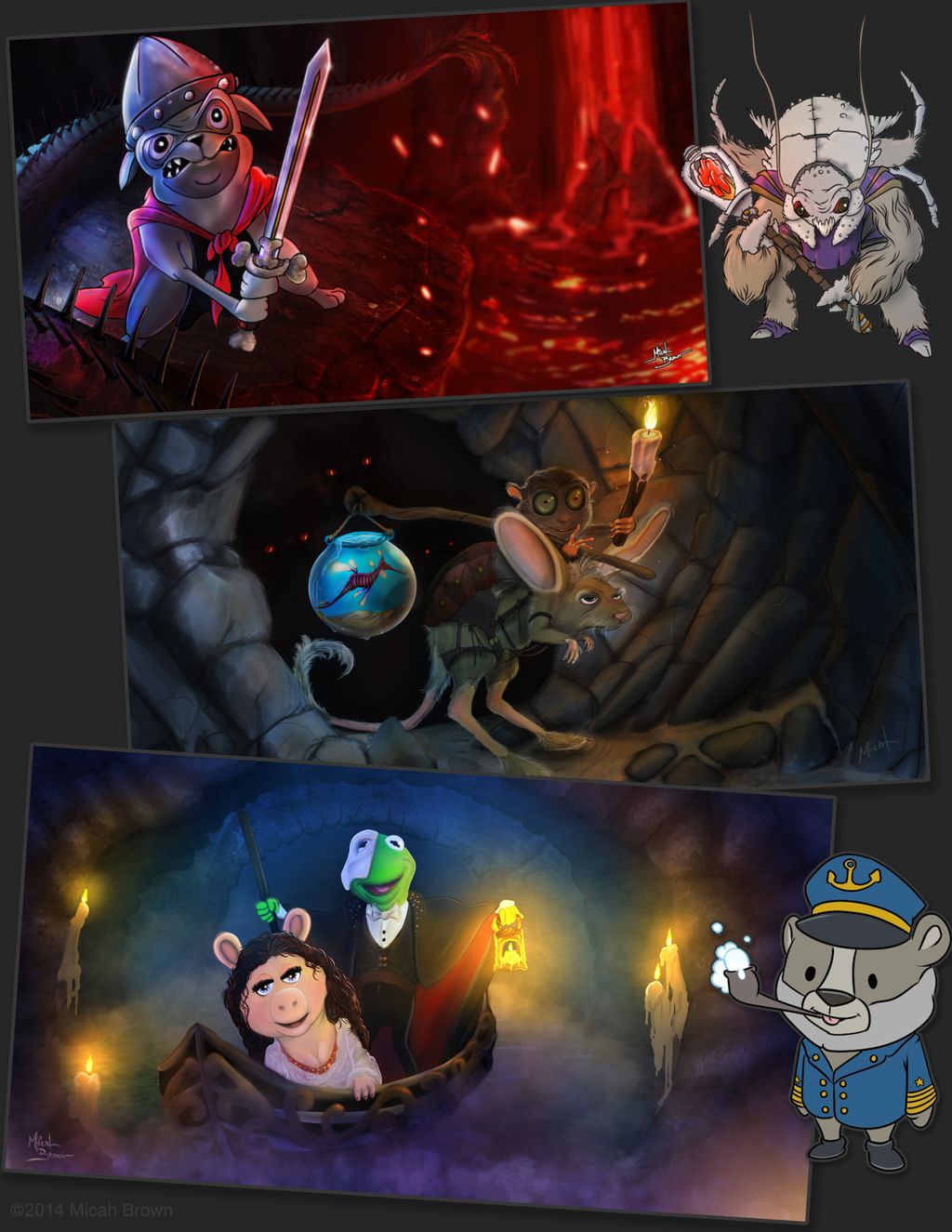 2D illustration work.