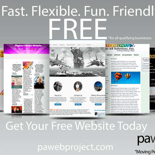 Use Promo Code: 14PA002 To get your FREE WEBSITE T
