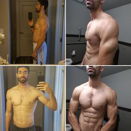 4 week transformation +7lbs of muscle