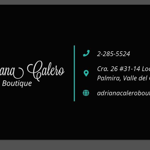 Adriana Calero Boutique - Business Cards - Re-Bran