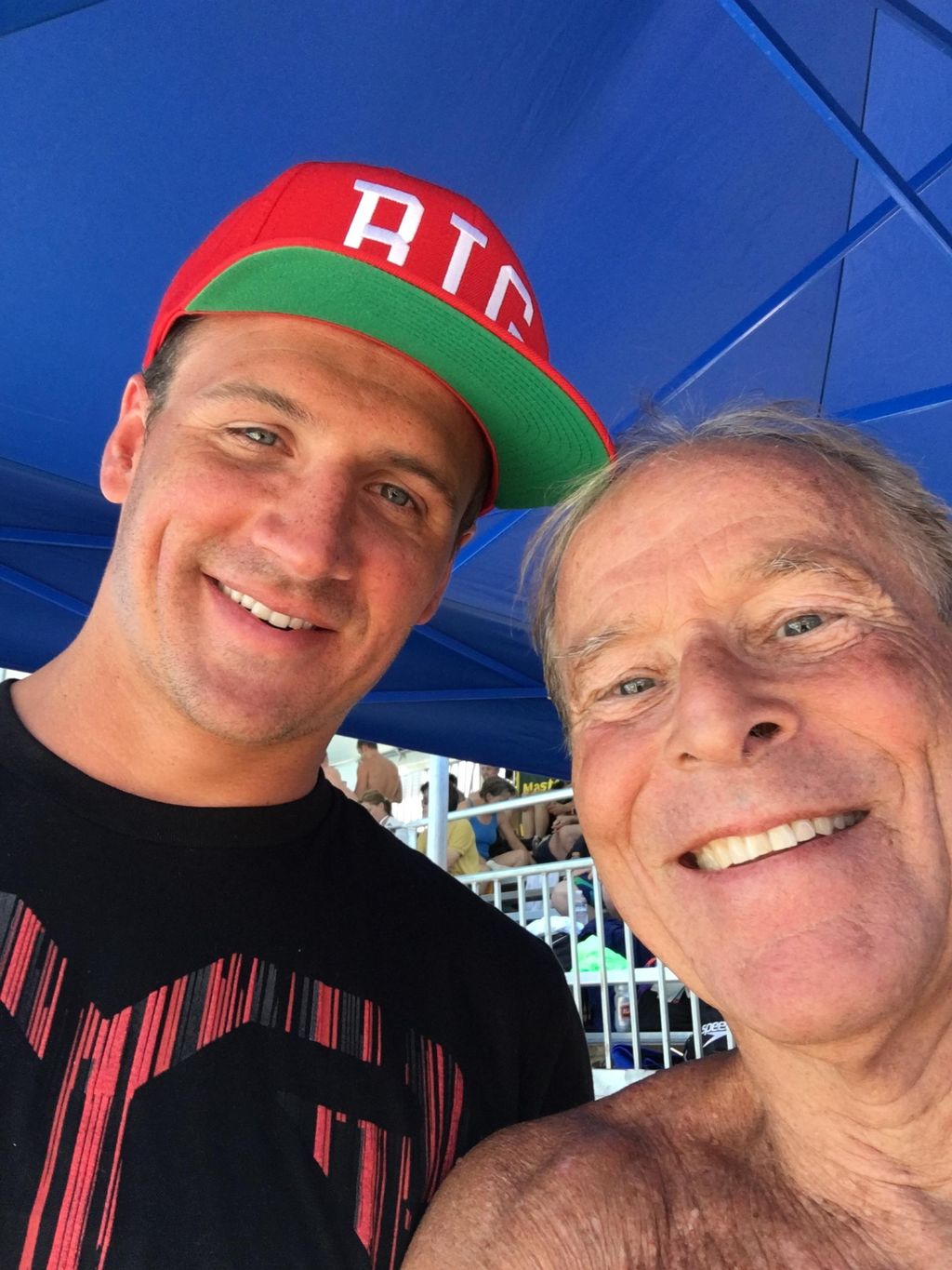 Olympic Gold Medalist, Ryan Lochte and I at USMS n