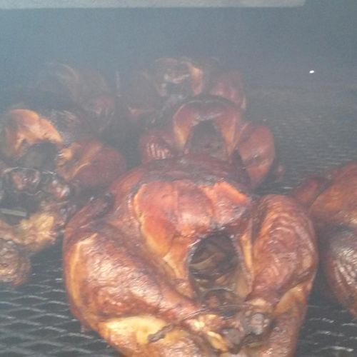 Smoked Turkey: Leave the somking to us. ummmmm Goo