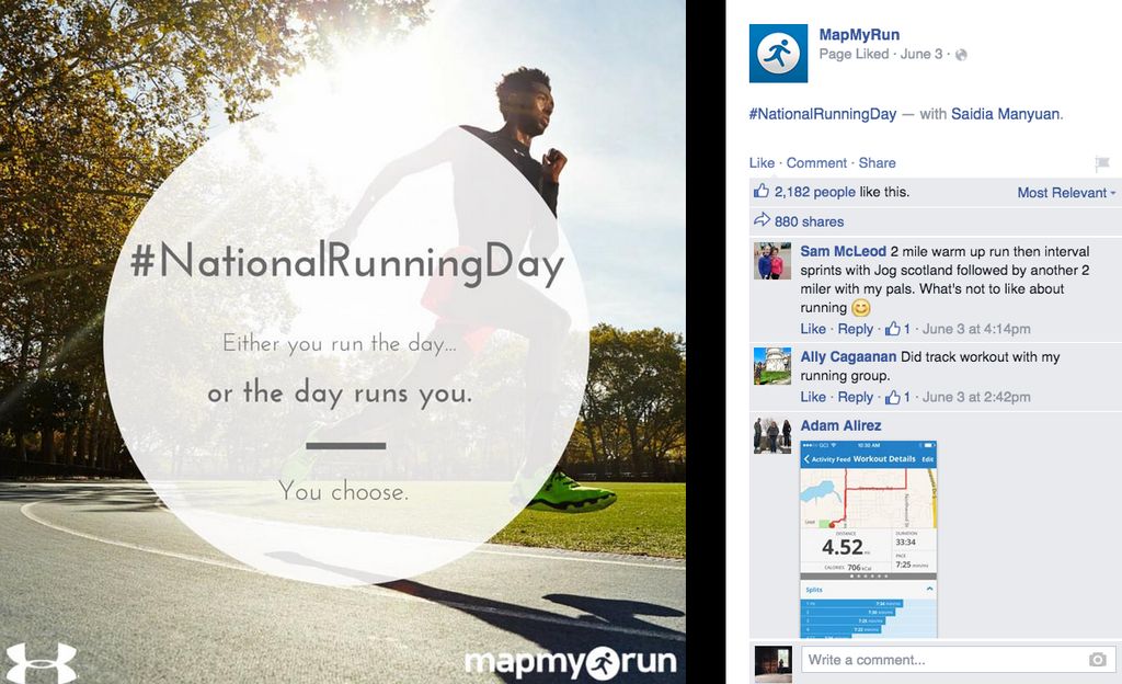 Custom made image for MapMyRun & Under Armour for 