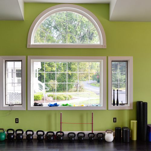 Our Beautiful Studio. Here you see Kettlebells the