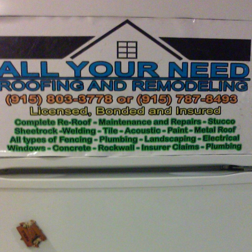 All Your Needs Roofing & Construction