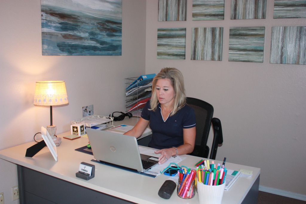 April working with clients via Skype