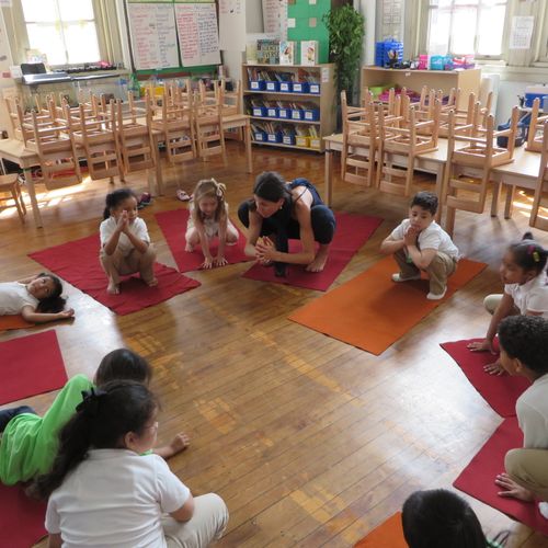 Kids, Bronx Kindergarten yoga class
