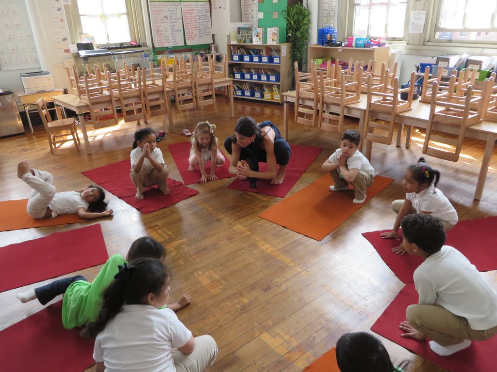 Kids, Bronx Kindergarten yoga class