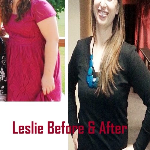 Leslie before & after.....All NATURAL weight manag