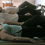 Prancing exercise on Pilates Reformer