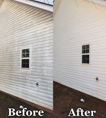 Before/After Exterior Soft-Wash vinyl siding