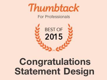Proud to be one of Thumbtack's Best Graphic Design