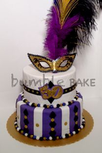 "Carnivale" 50th birthday cake