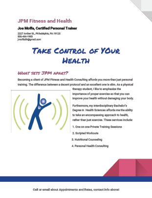 Fitness Brochure for JPM Wellness and Health, My C