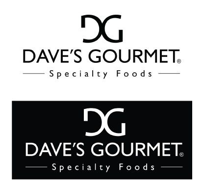 I redesigned the Dave's Gourmet logo. I played aro