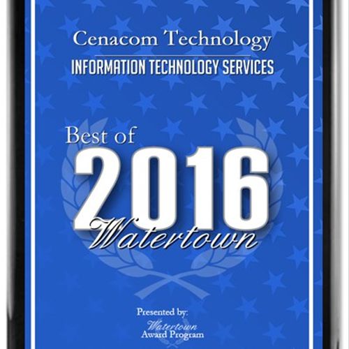 WATERTOWN May 18, 2016 -- Cenacom Technology has b