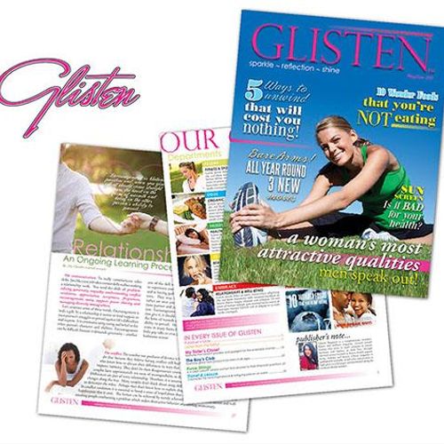 Glisten - Health & Fitness Magazine Design
