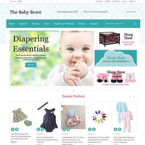 Affiliate site for baby items