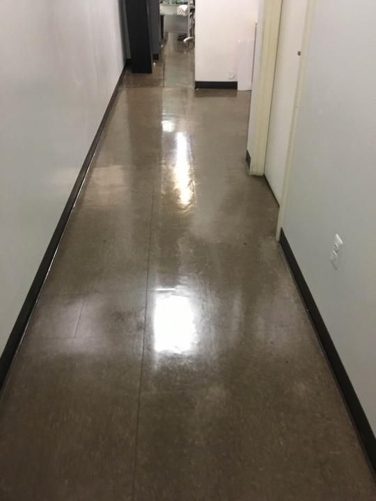 This after picture of  hallway