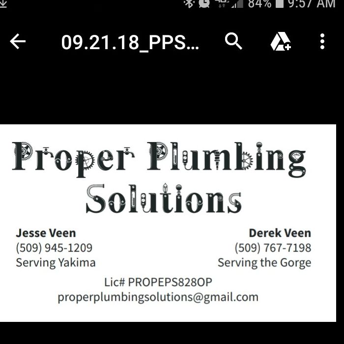 Proper Plumbing Solutions