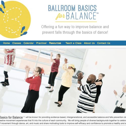 BallroomBasicsForBalance.org Website + Branding (l