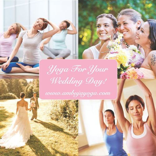 Wedding Wellness Yoga Packages are the perfect way