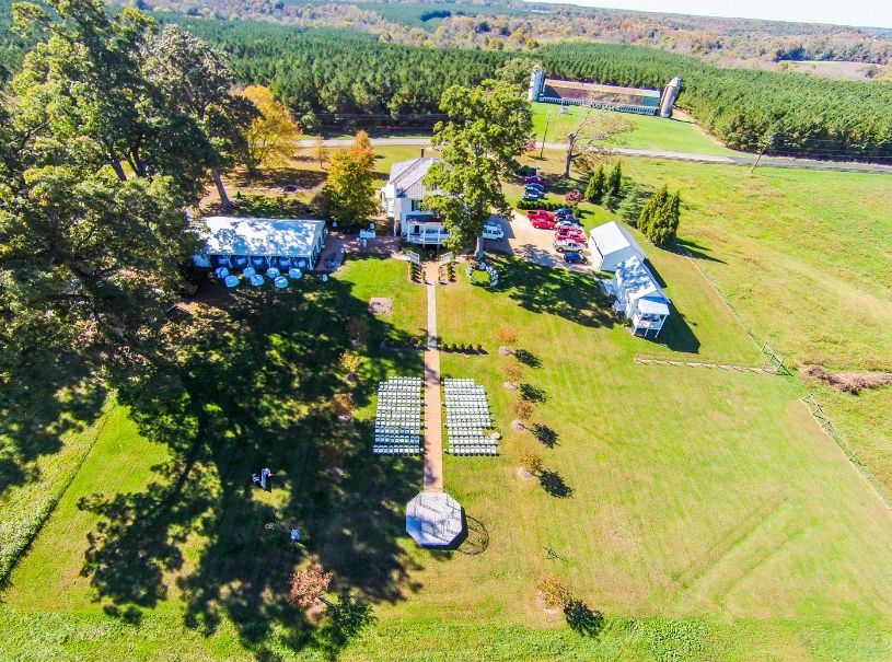 Wedding Details from the Sky...