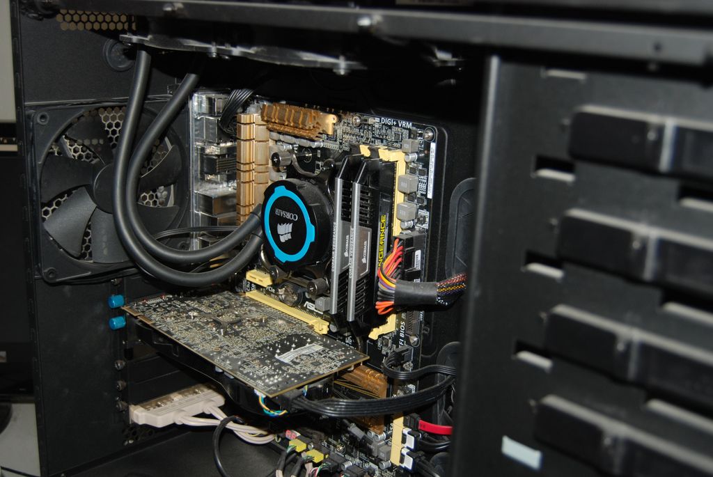 My custom built PC interior rear