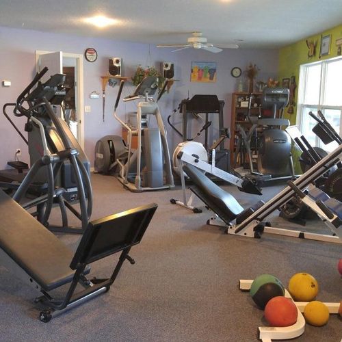 Cardio Equipment:  treadmill, several types of ell