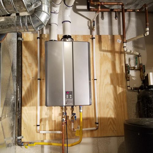 Rinnai RUC98I water heater installed for for Sean 