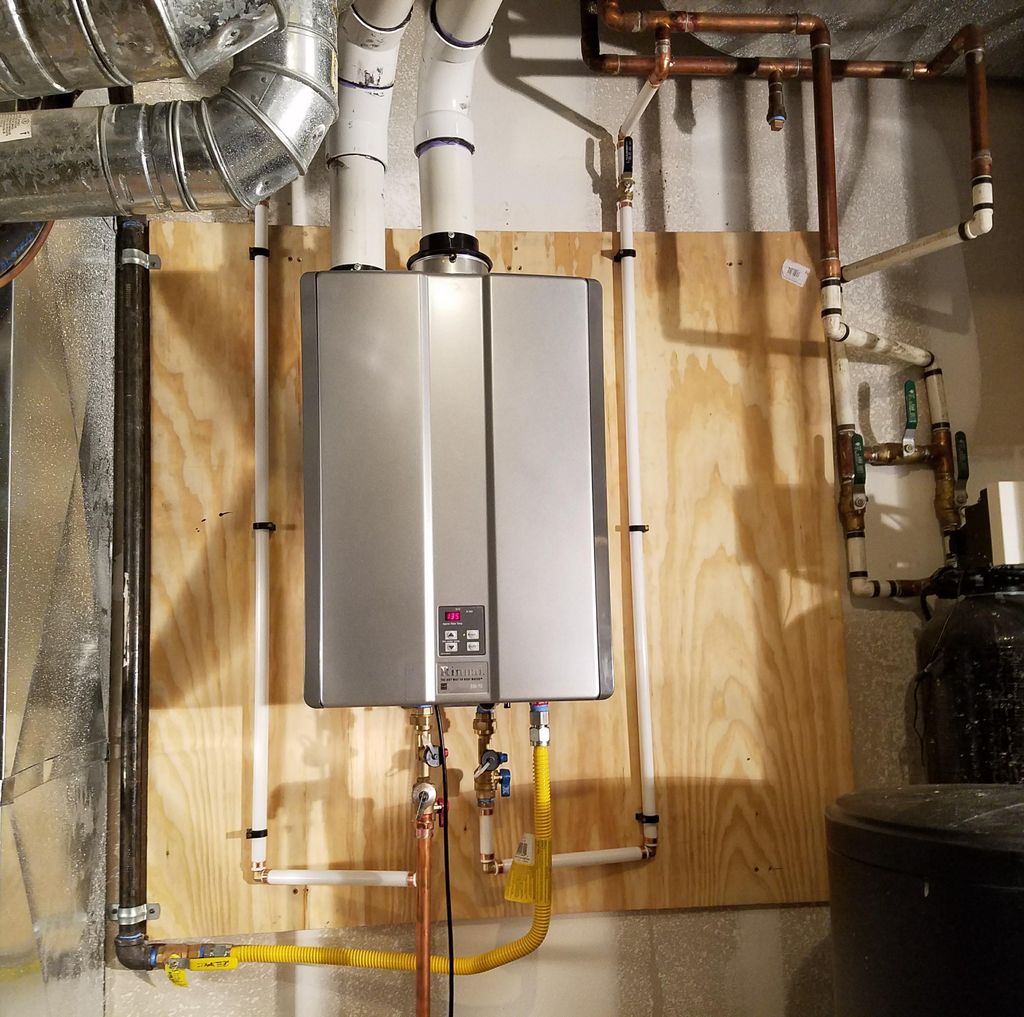 Rinnai RUC98I water heater installed for for Sean 