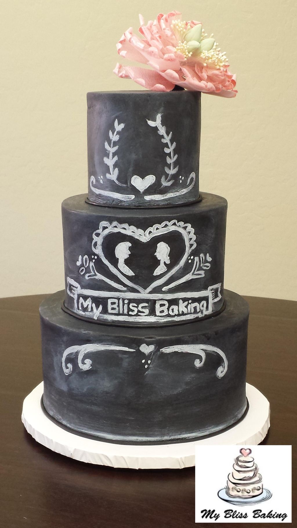 Chalkboard Wedding Cake