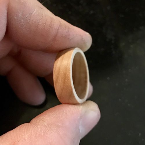 I made my own wedding ring out of a scrap piece on