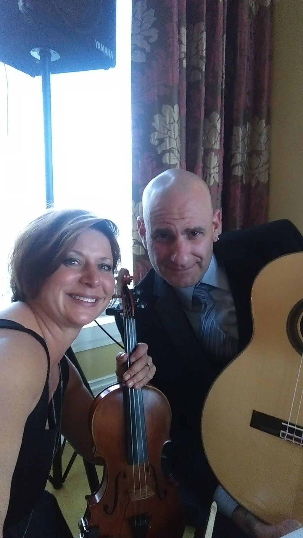 Denys - violin, Matthew - guitar