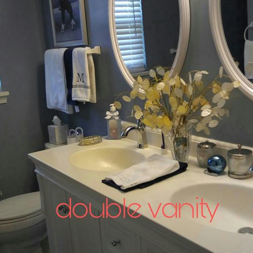 Installed new vanity painted bathroom and installe