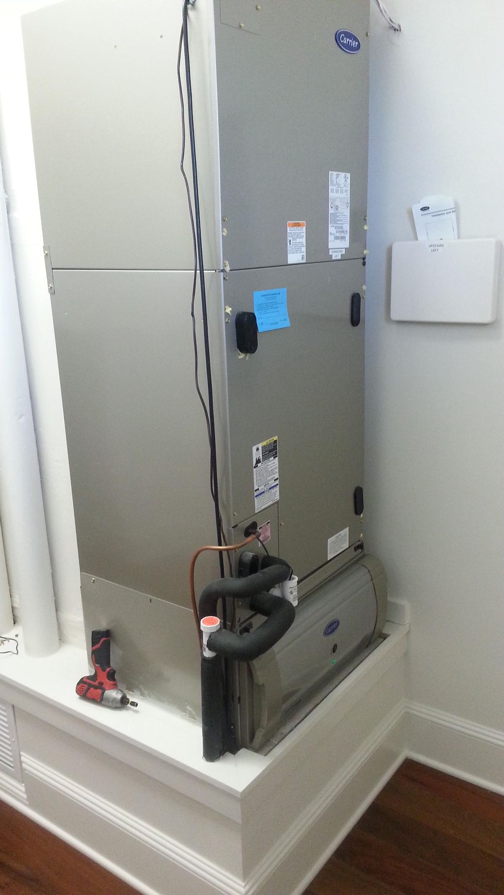 Piping and air cleaner installation