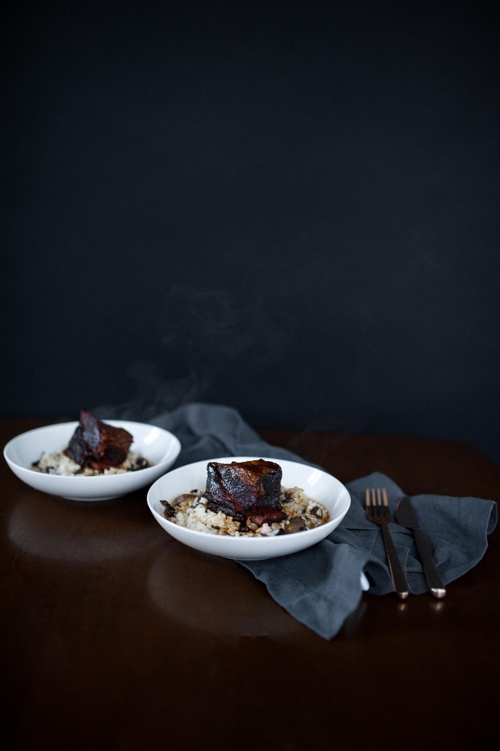 Stout Beef Braised Short Ribs w/ Jasmine Rice Riso