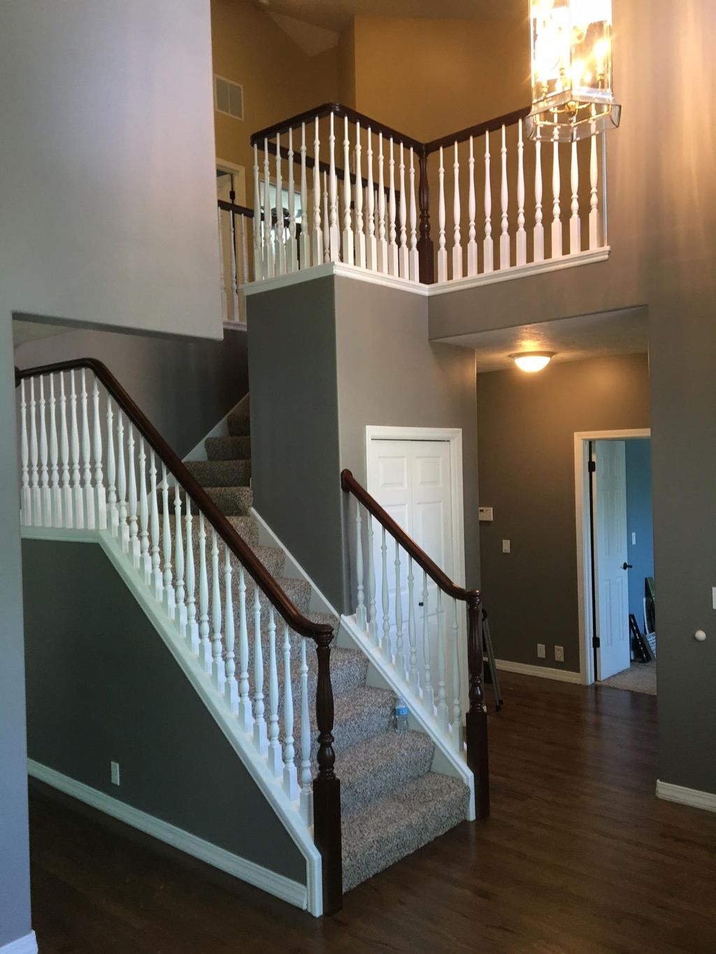 2- tone railings 

After