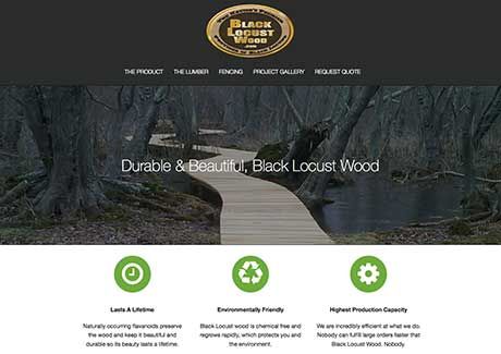 Black Locust Wood - Responsive Website Design